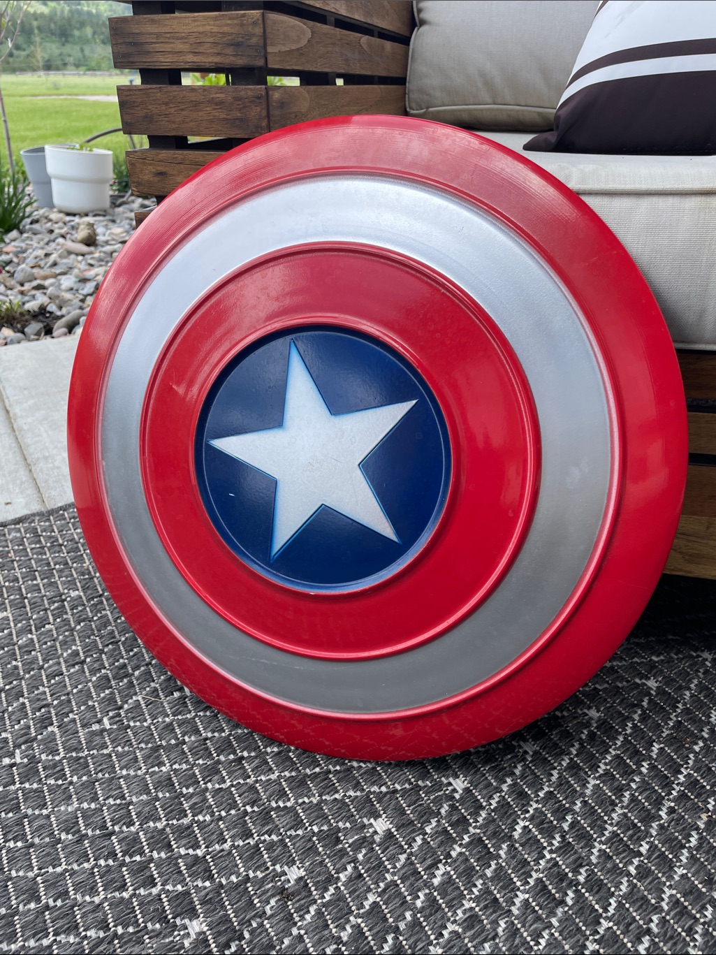 Captain America Shield Themed Disc - Red, Silver, Blue